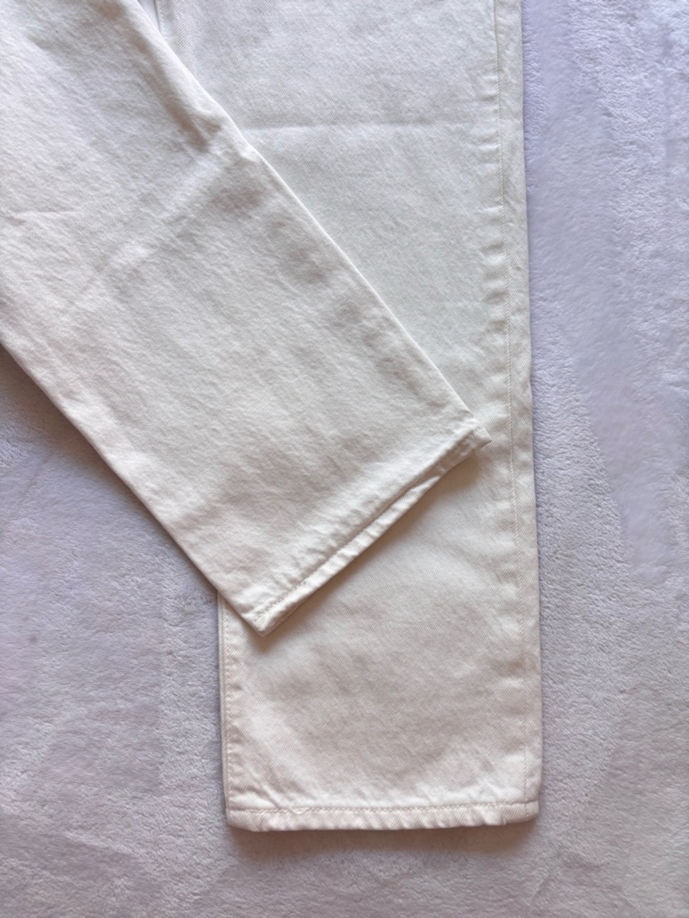 LEVI'S Wedgie Straight Leg Cropped High Rise Button Fly White Jeans--NWT--30 - Picture 10 of 16